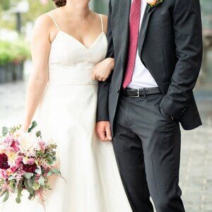 Amsale Rowan Wedding Dress & Veil